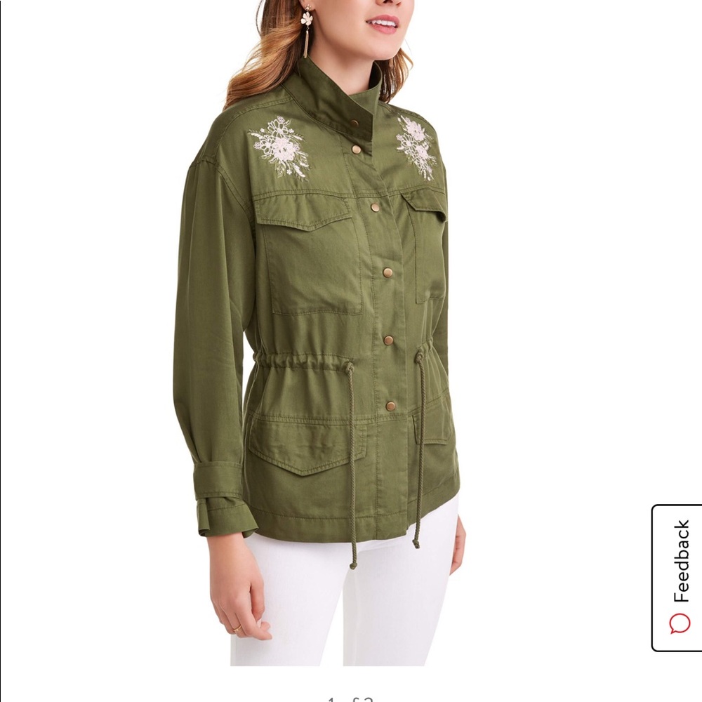 Women's Cargo Jacket Sz Medium New
